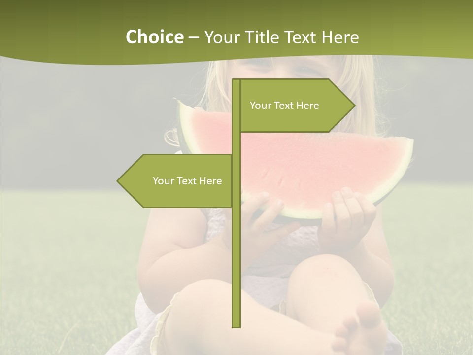 Park Toddler Eat PowerPoint Template