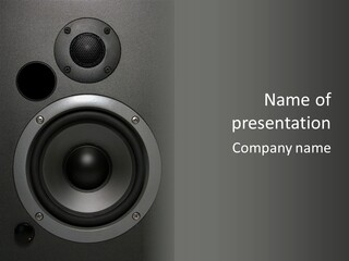 Lighted Studio Sound PowerPoint Template