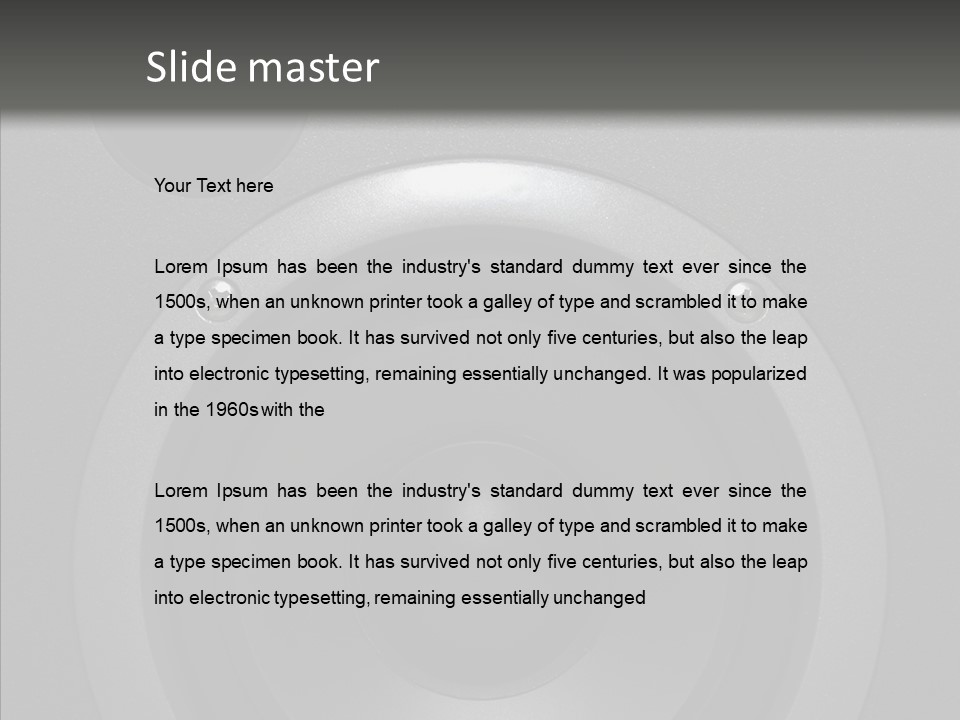 Lighted Studio Sound PowerPoint Template