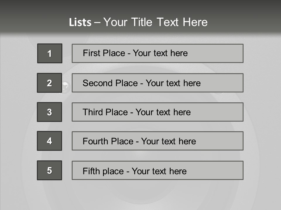 Lighted Studio Sound PowerPoint Template