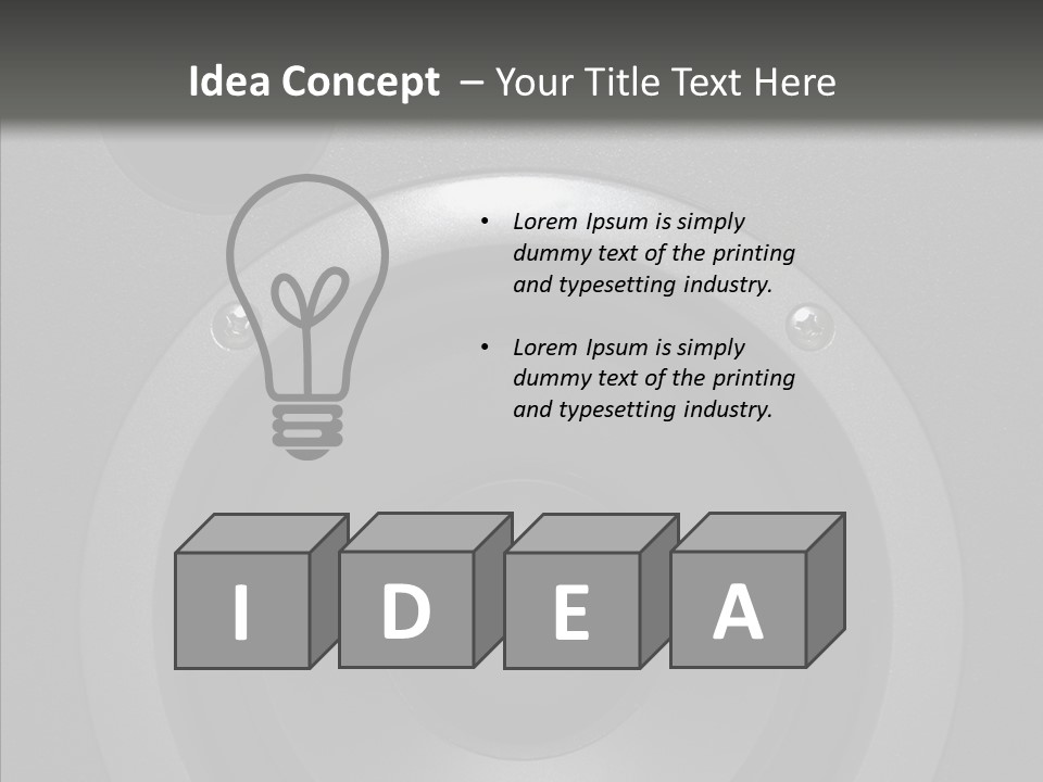 Lighted Studio Sound PowerPoint Template