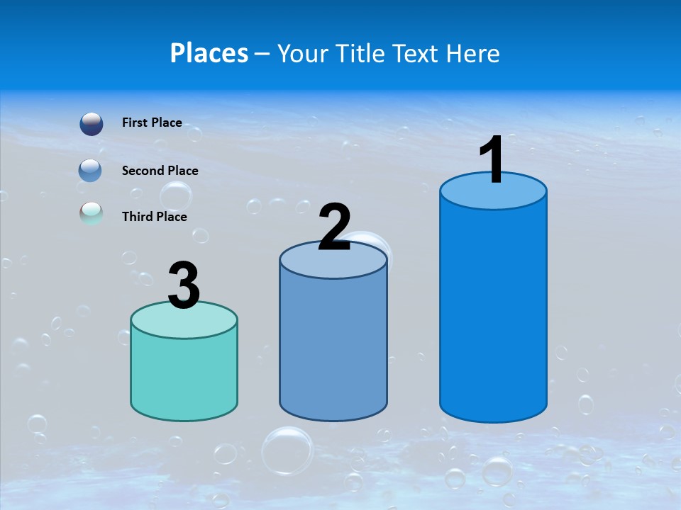 Underwater Blue Oceanlight PowerPoint Template