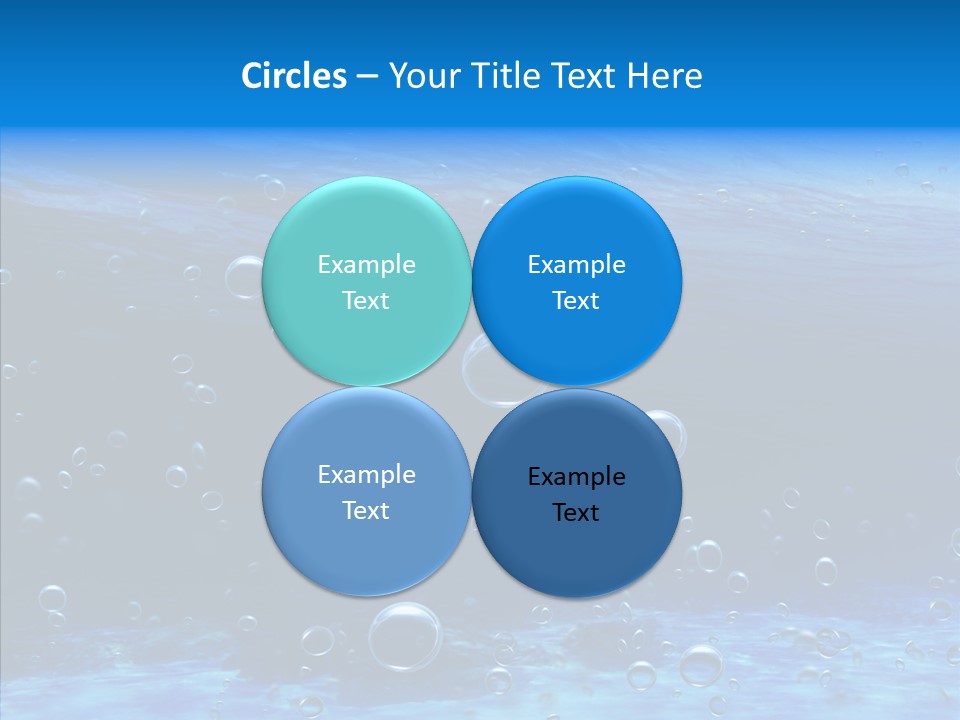 Underwater Blue Oceanlight PowerPoint Template
