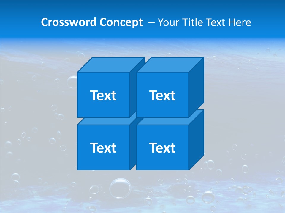 Underwater Blue Oceanlight PowerPoint Template