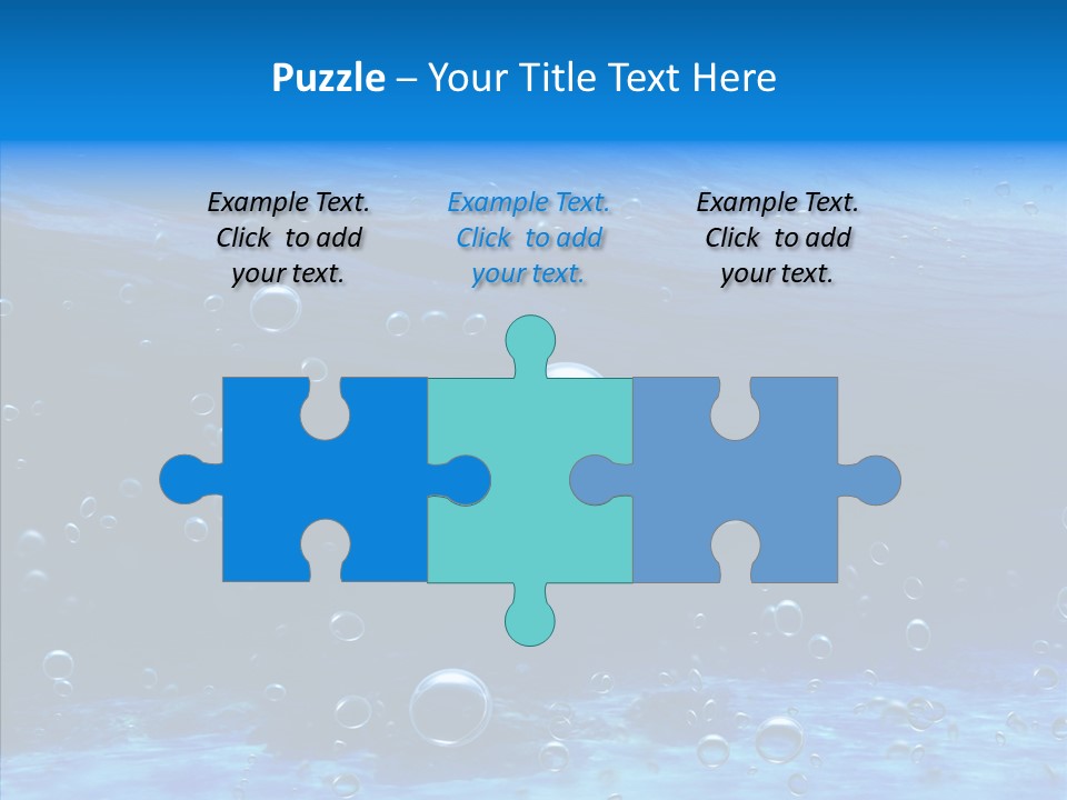 Underwater Blue Oceanlight PowerPoint Template