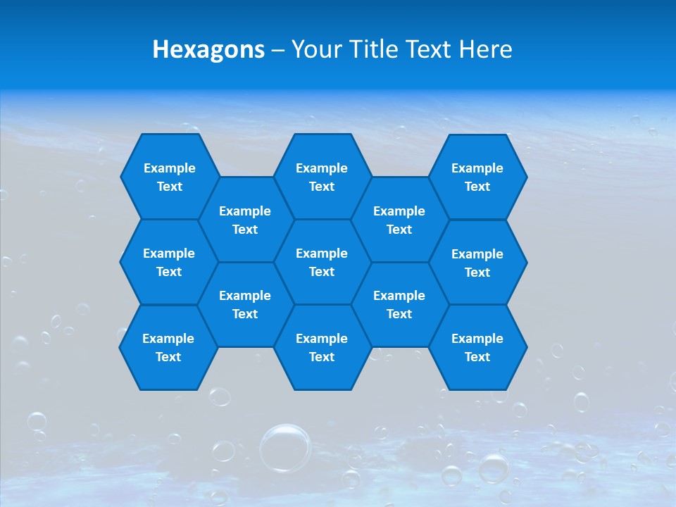 Underwater Blue Oceanlight PowerPoint Template