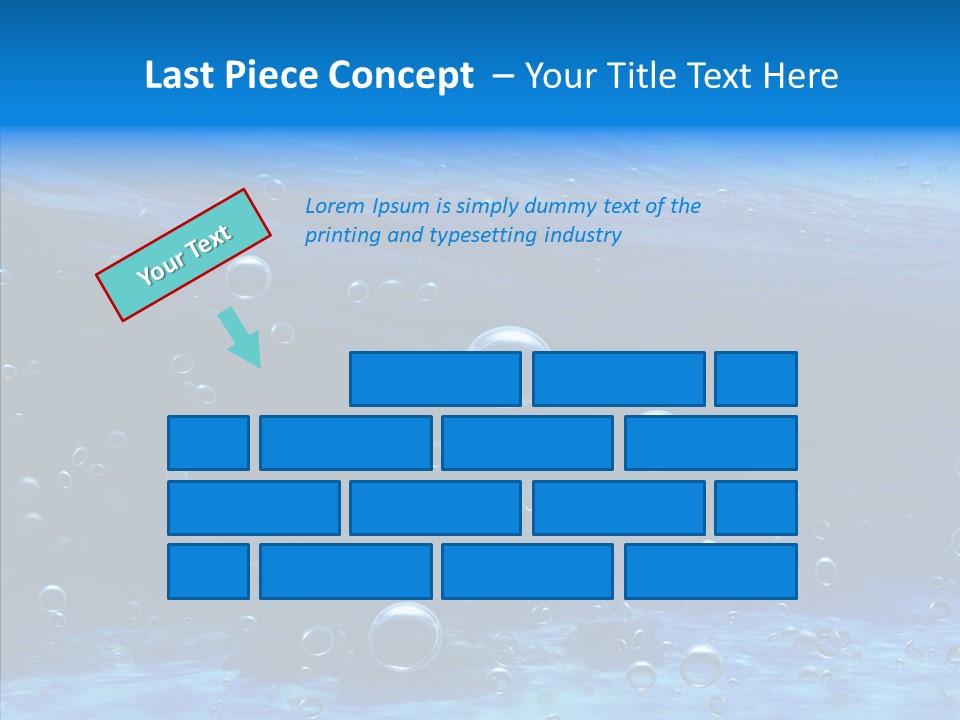 Underwater Blue Oceanlight PowerPoint Template