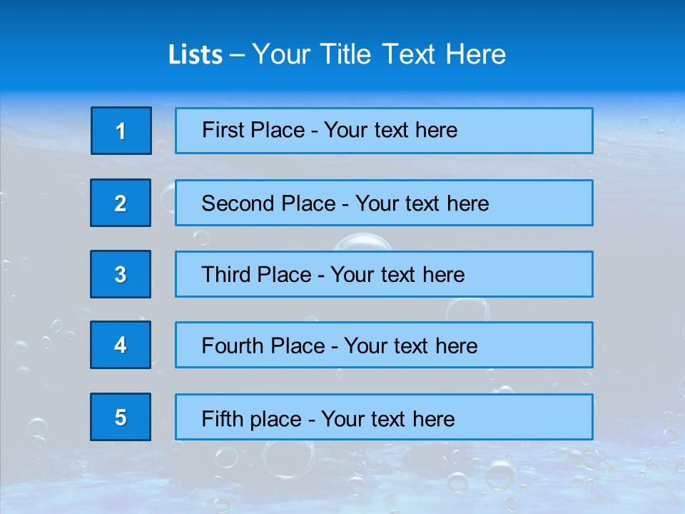 Underwater Blue Oceanlight PowerPoint Template