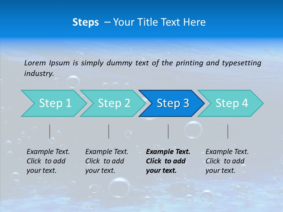 Underwater Blue Oceanlight PowerPoint Template