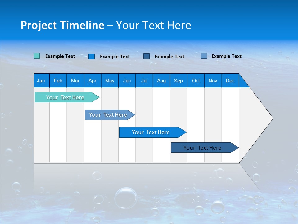 Underwater Blue Oceanlight PowerPoint Template