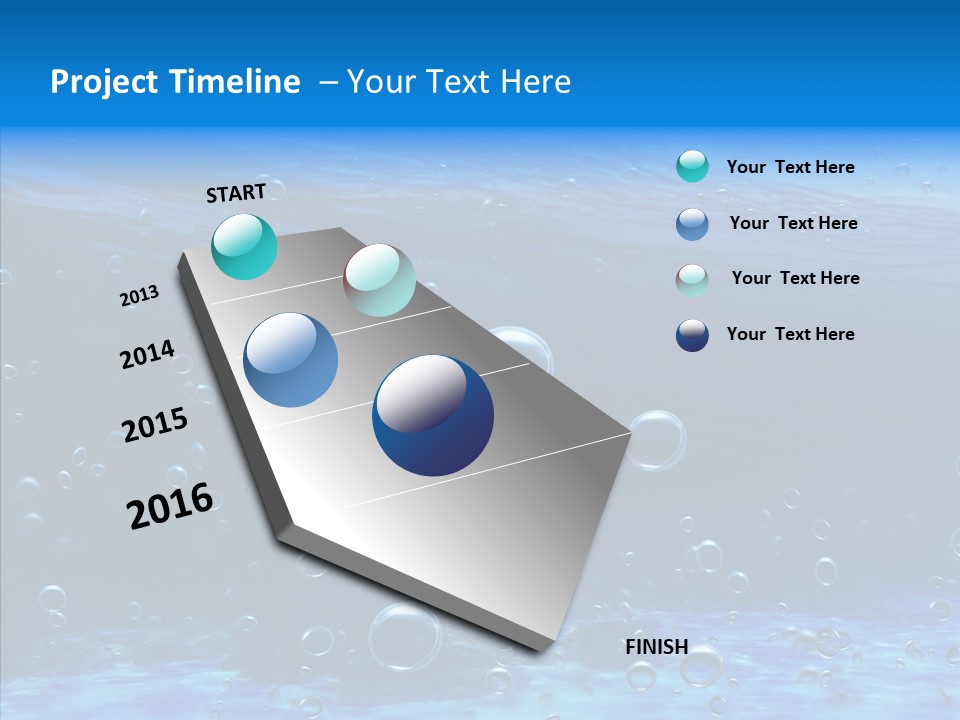 Underwater Blue Oceanlight PowerPoint Template