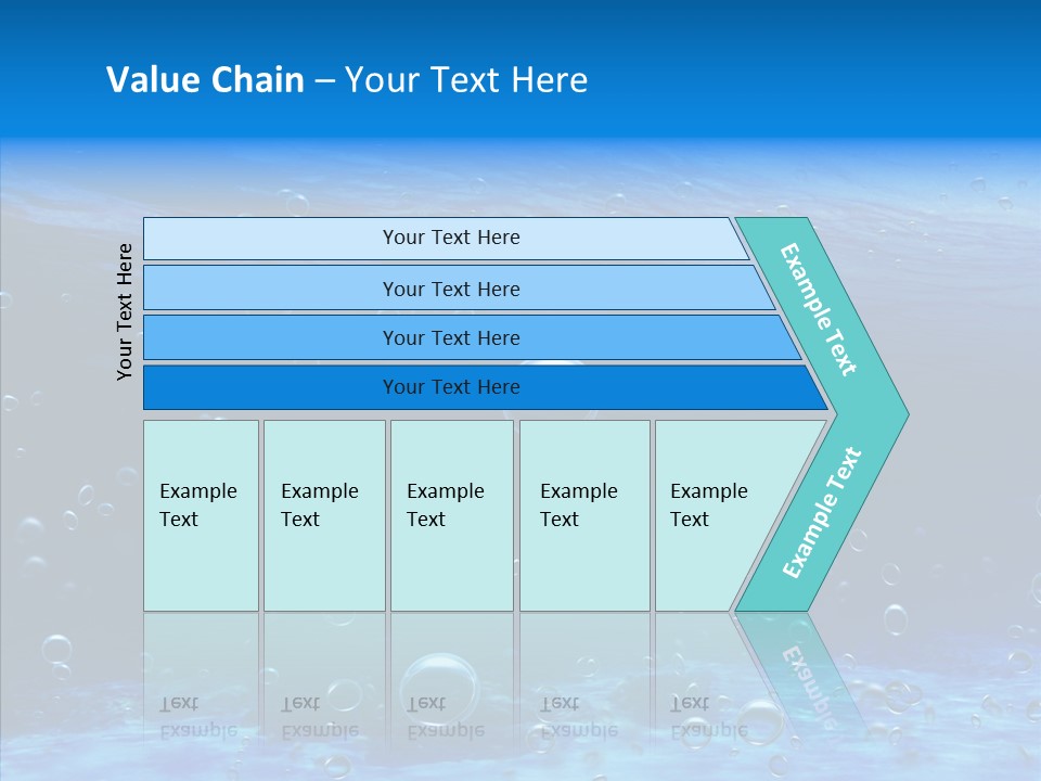 Underwater Blue Oceanlight PowerPoint Template