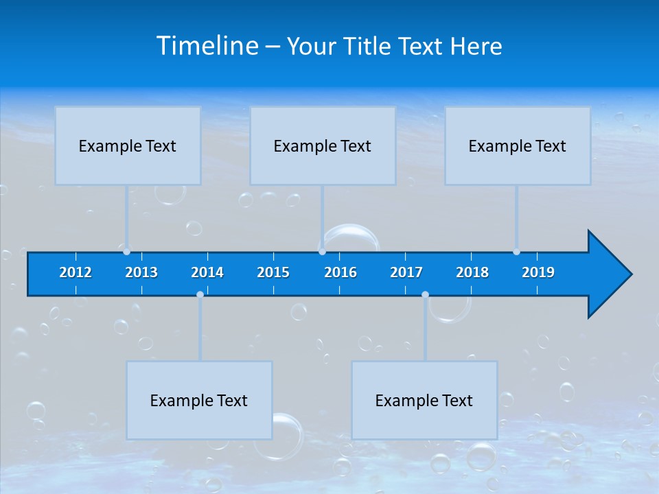 Underwater Blue Oceanlight PowerPoint Template