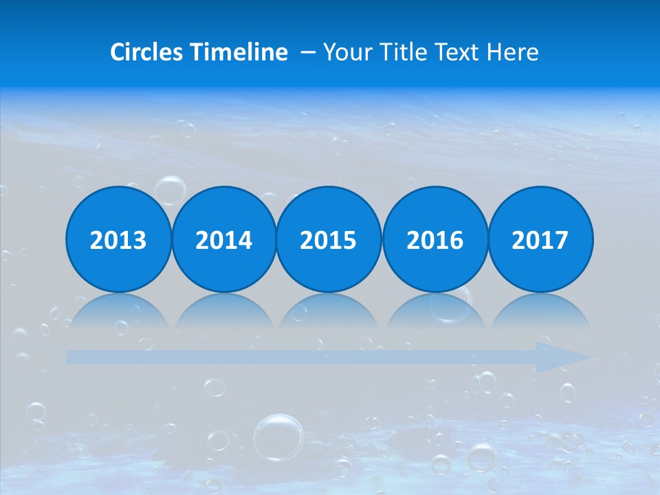 Underwater Blue Oceanlight PowerPoint Template