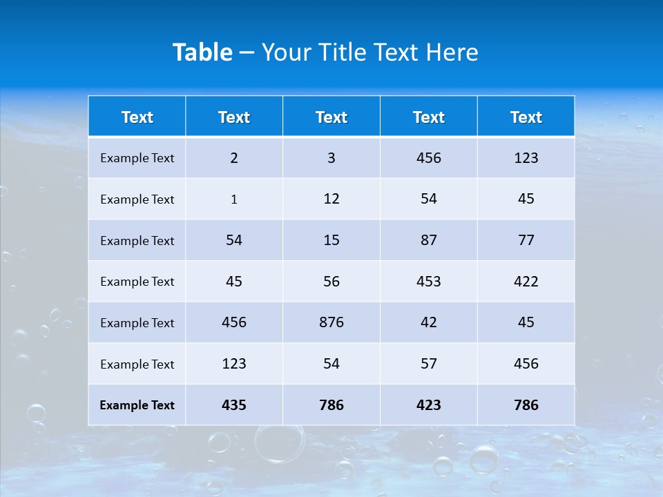 Underwater Blue Oceanlight PowerPoint Template