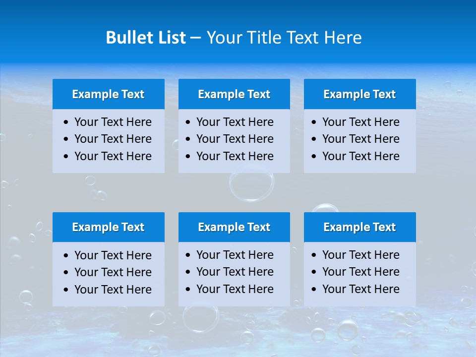 Underwater Blue Oceanlight PowerPoint Template