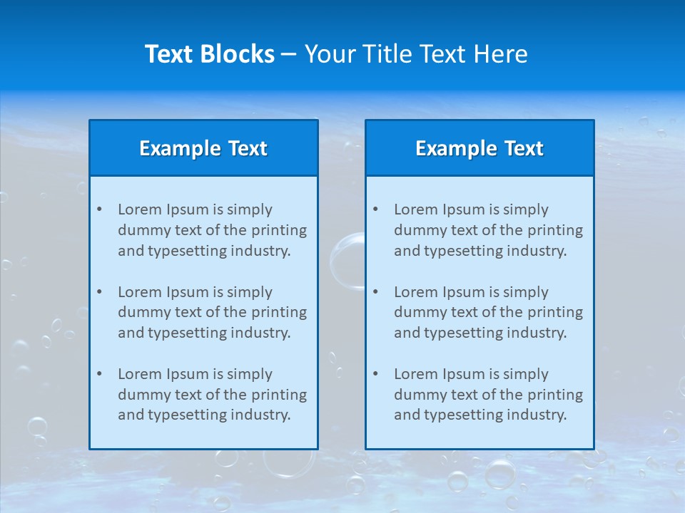 Underwater Blue Oceanlight PowerPoint Template