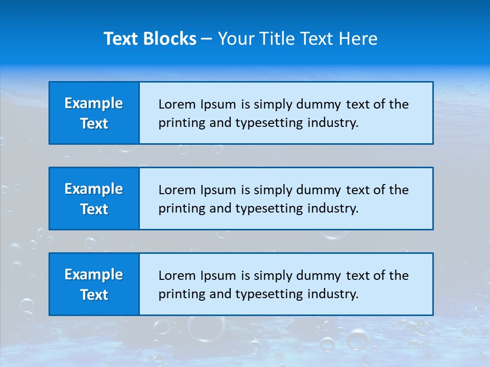 Underwater Blue Oceanlight PowerPoint Template