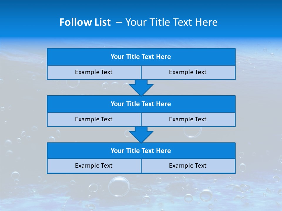 Underwater Blue Oceanlight PowerPoint Template