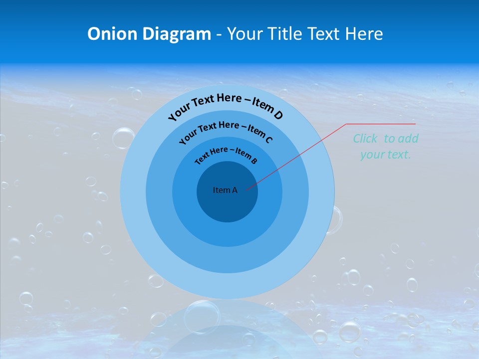 Underwater Blue Oceanlight PowerPoint Template
