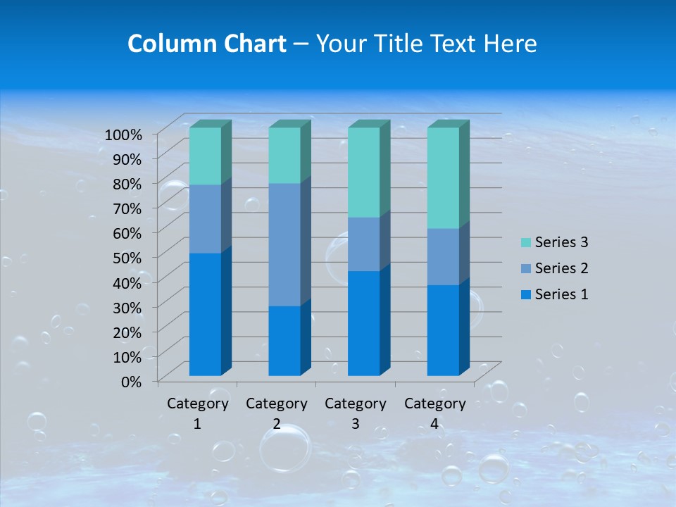 Underwater Blue Oceanlight PowerPoint Template
