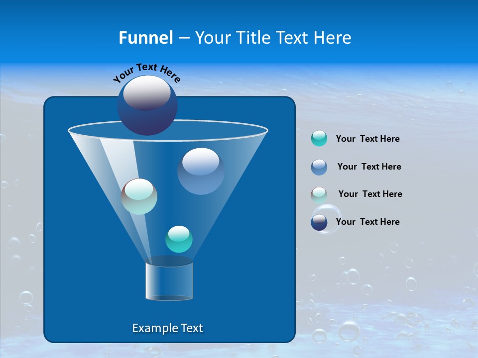 Underwater Blue Oceanlight PowerPoint Template