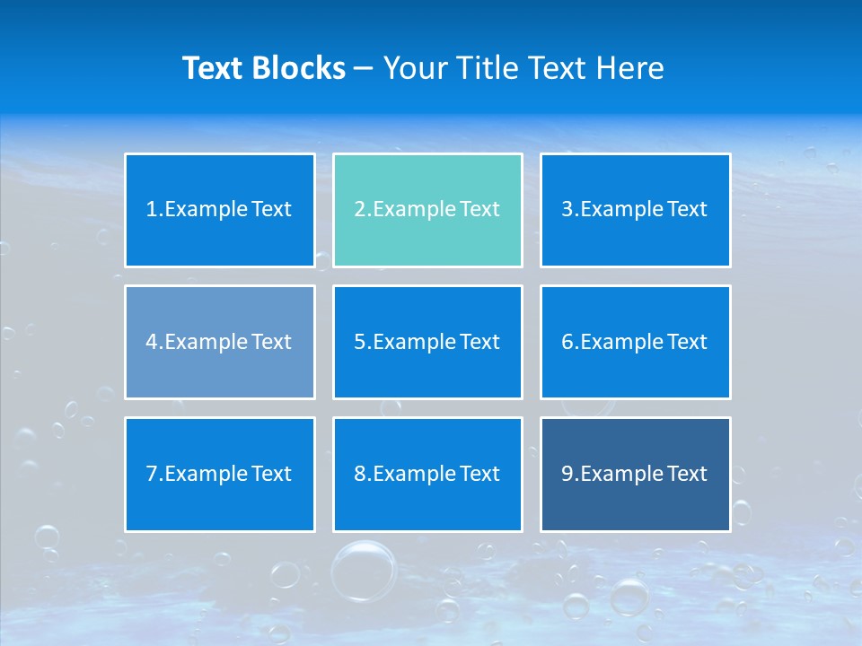 Underwater Blue Oceanlight PowerPoint Template