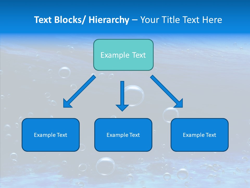 Underwater Blue Oceanlight PowerPoint Template