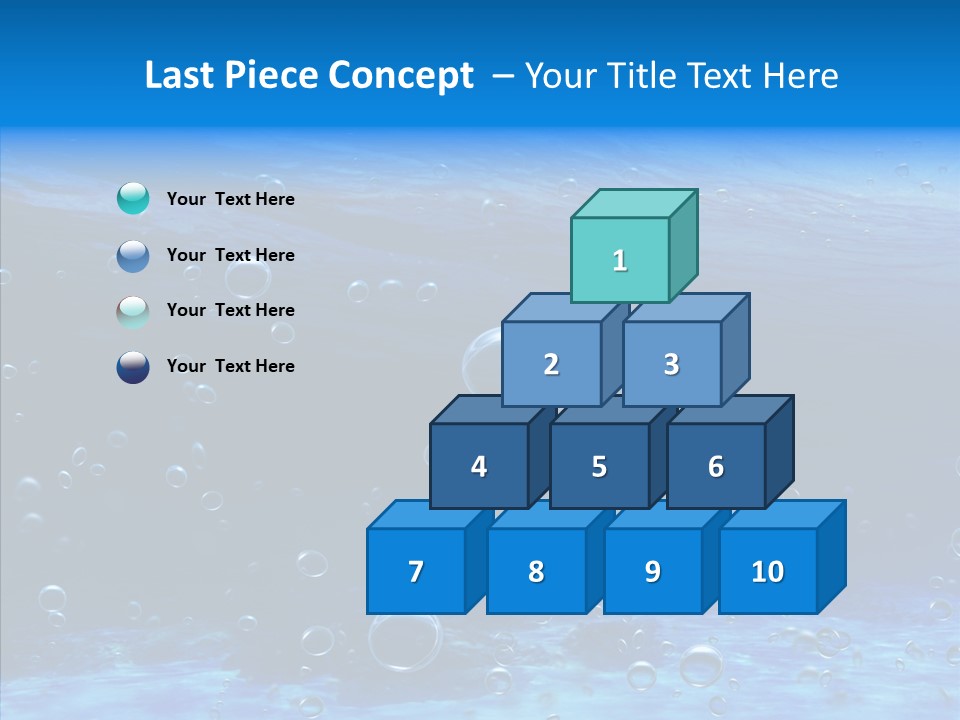 Underwater Blue Oceanlight PowerPoint Template