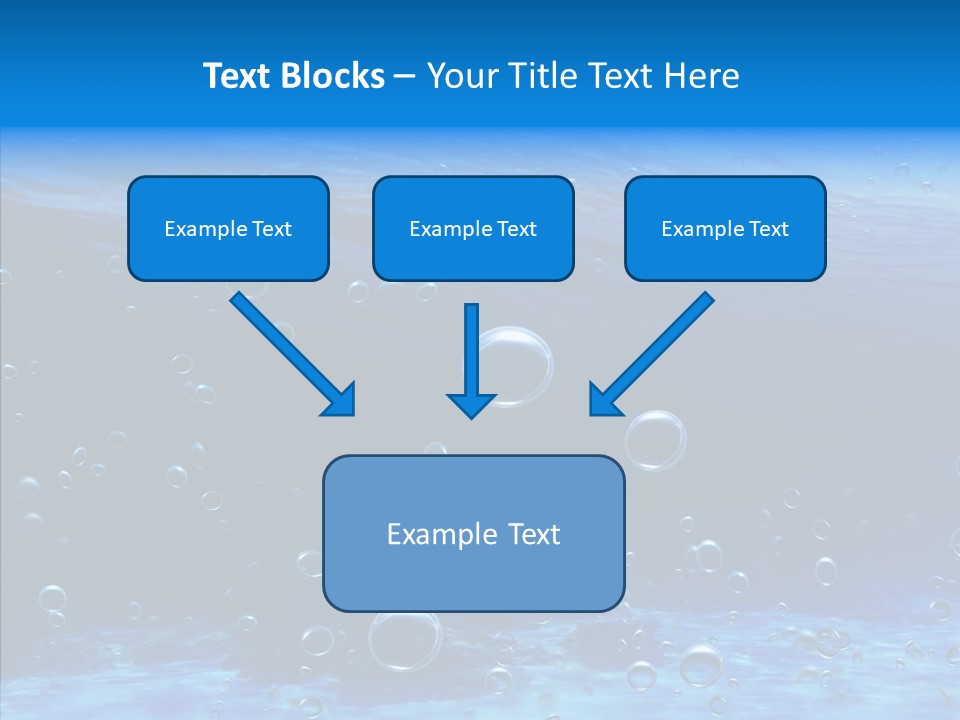 Underwater Blue Oceanlight PowerPoint Template
