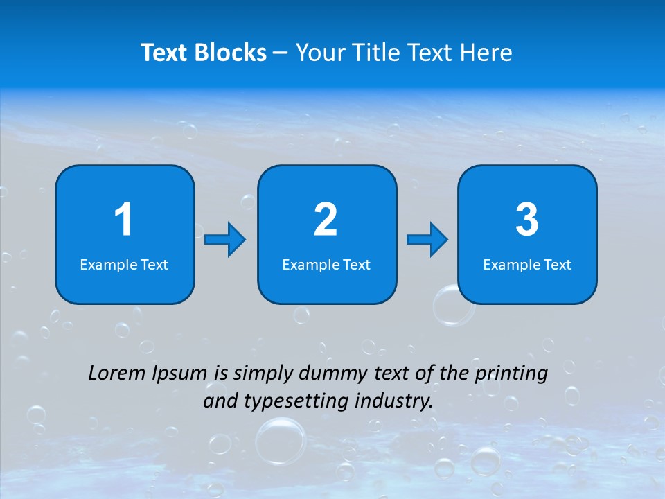 Underwater Blue Oceanlight PowerPoint Template