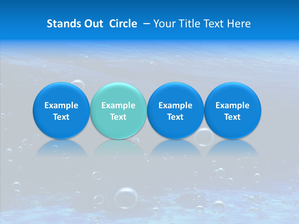 Underwater Blue Oceanlight PowerPoint Template