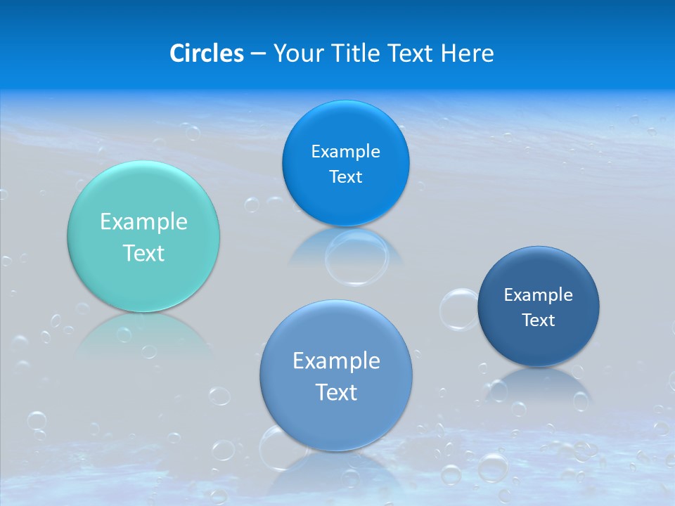 Underwater Blue Oceanlight PowerPoint Template