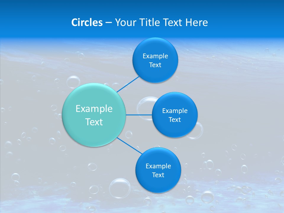 Underwater Blue Oceanlight PowerPoint Template