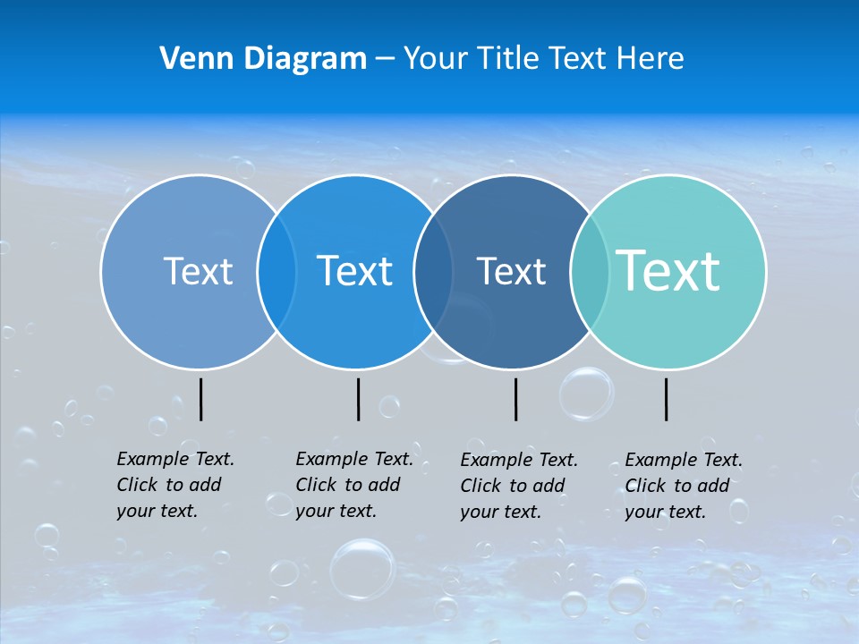 Underwater Blue Oceanlight PowerPoint Template
