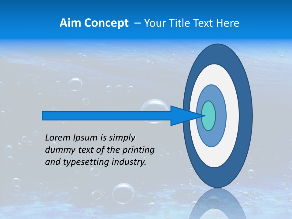 Underwater Blue Oceanlight PowerPoint Template