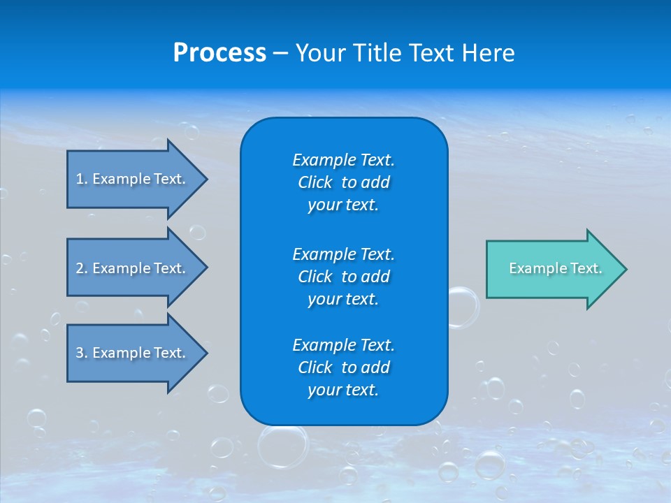 Underwater Blue Oceanlight PowerPoint Template