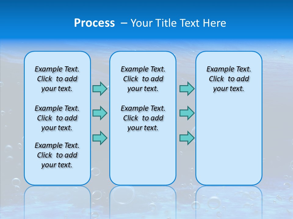 Underwater Blue Oceanlight PowerPoint Template
