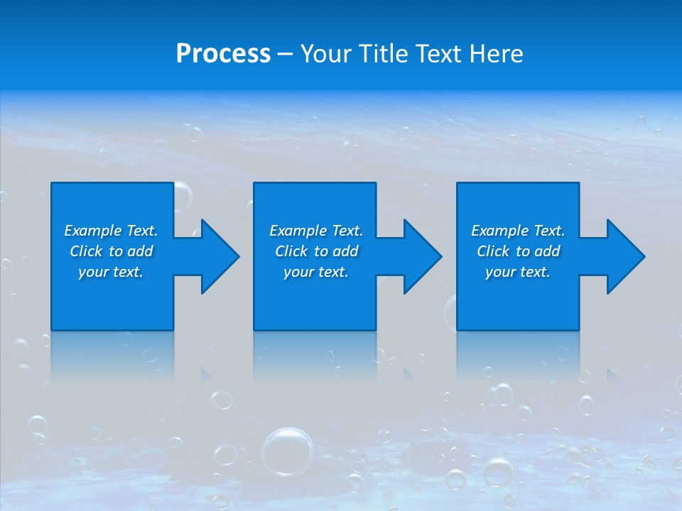 Underwater Blue Oceanlight PowerPoint Template