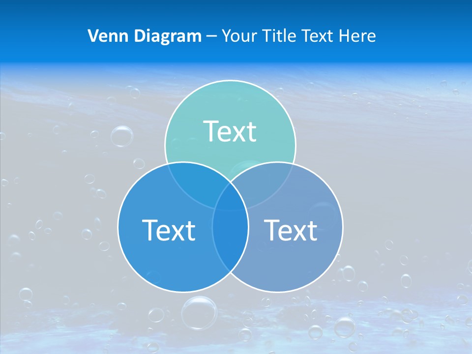 Underwater Blue Oceanlight PowerPoint Template