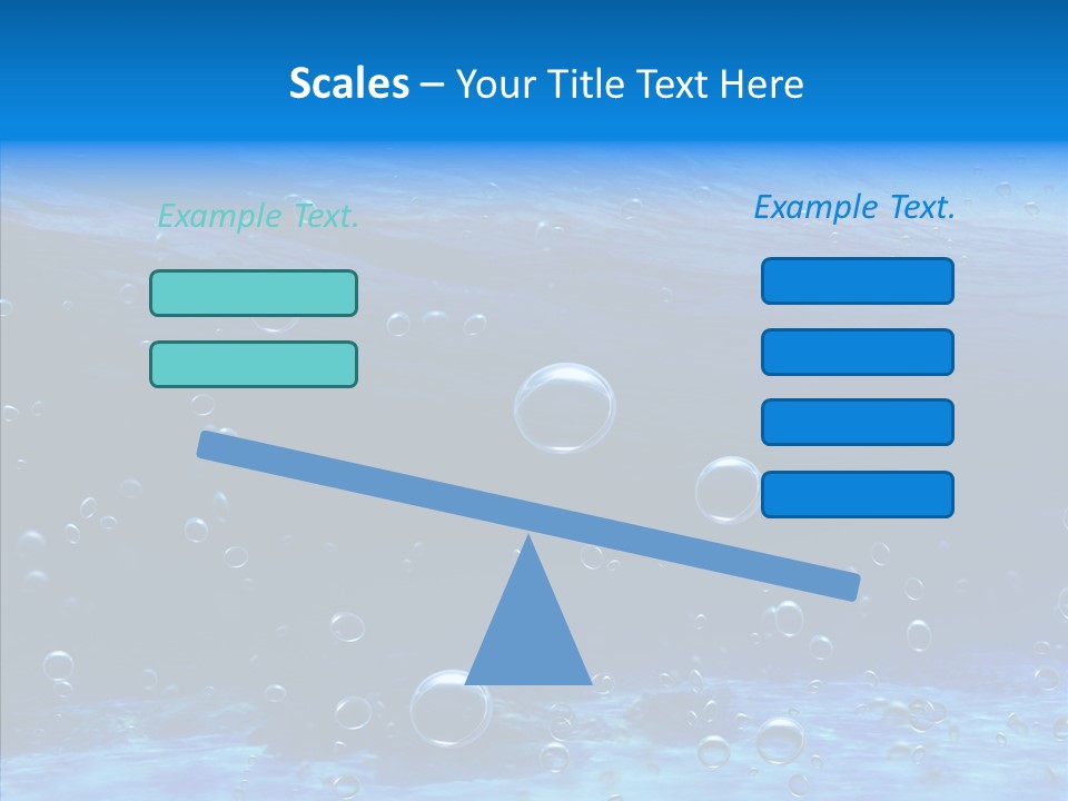 Underwater Blue Oceanlight PowerPoint Template