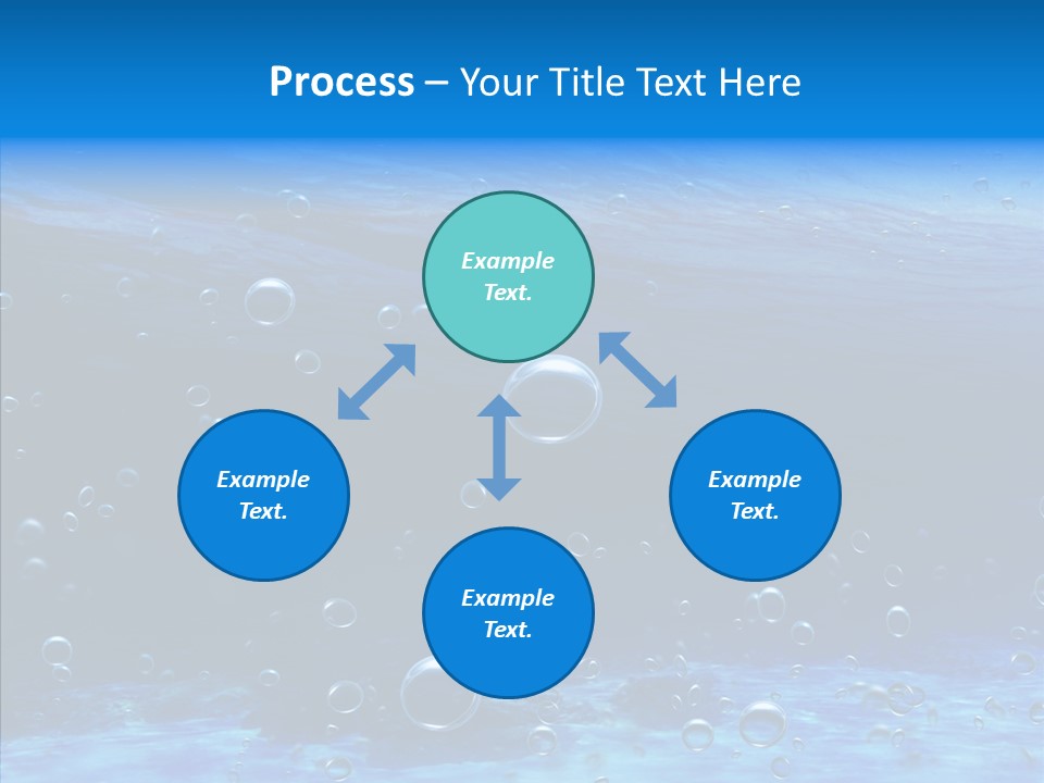 Underwater Blue Oceanlight PowerPoint Template