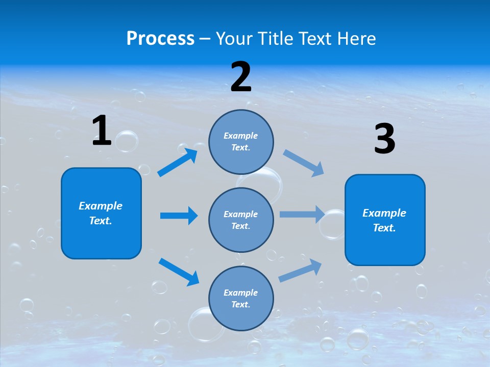 Underwater Blue Oceanlight PowerPoint Template