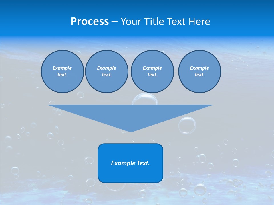 Underwater Blue Oceanlight PowerPoint Template