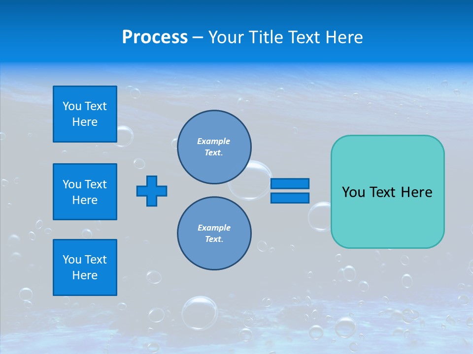 Underwater Blue Oceanlight PowerPoint Template