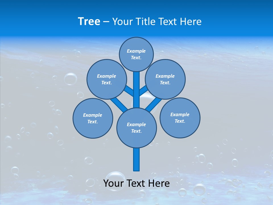 Underwater Blue Oceanlight PowerPoint Template
