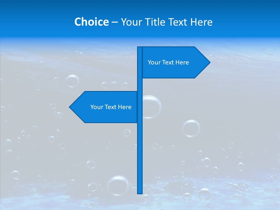 Underwater Blue Oceanlight PowerPoint Template