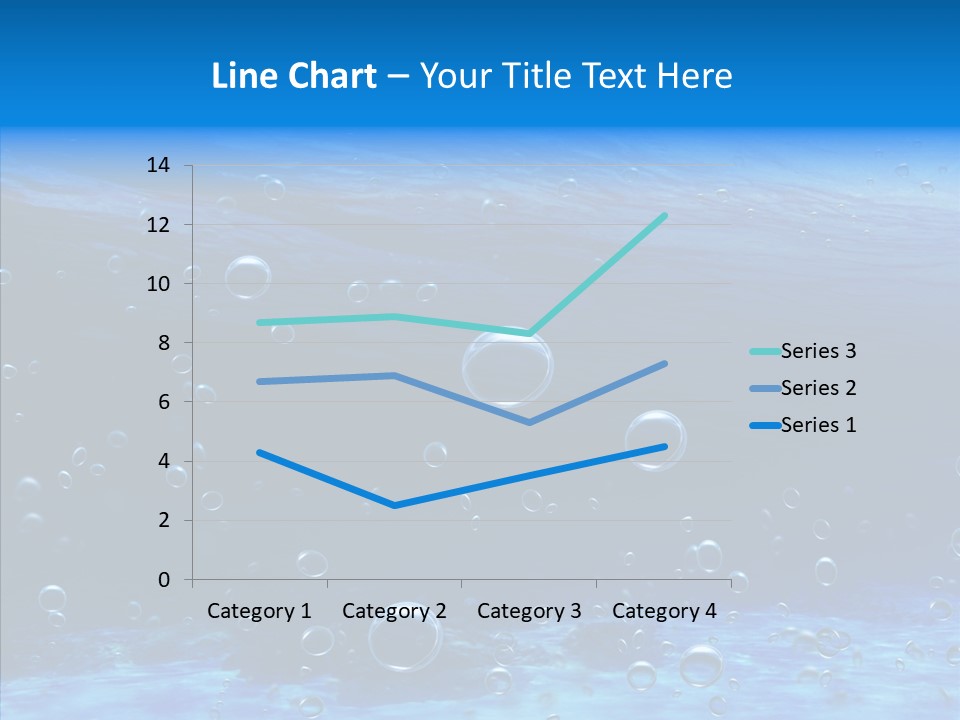 Underwater Blue Oceanlight PowerPoint Template