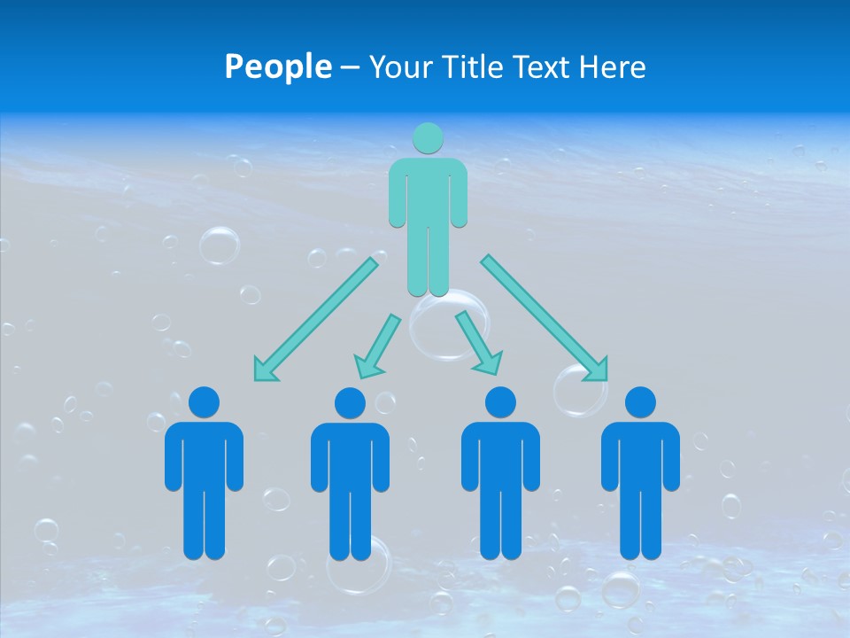 Underwater Blue Oceanlight PowerPoint Template