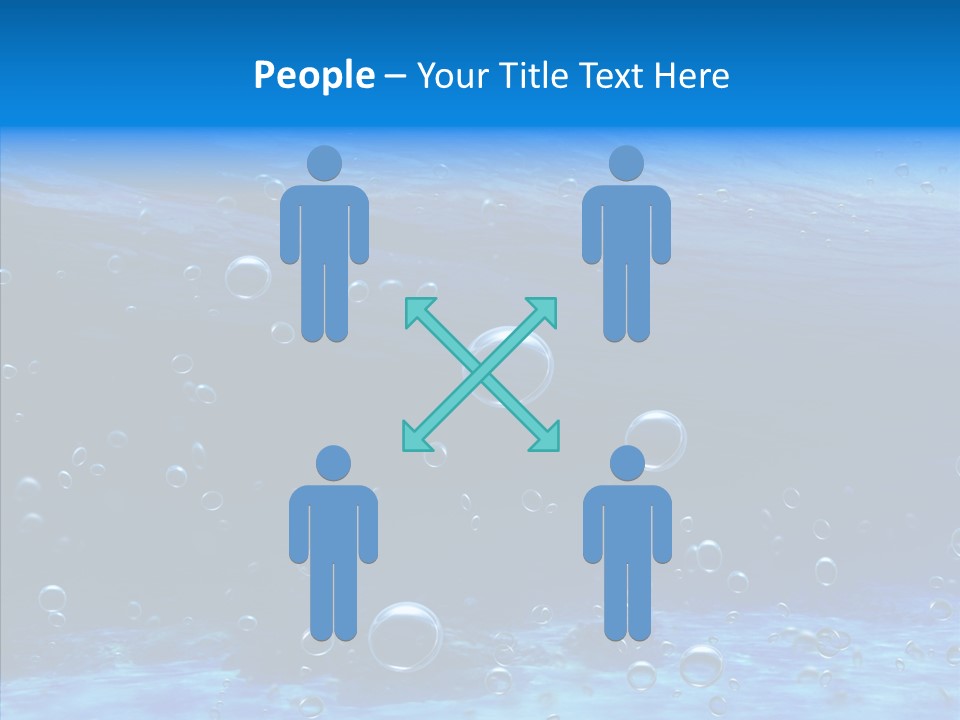 Underwater Blue Oceanlight PowerPoint Template